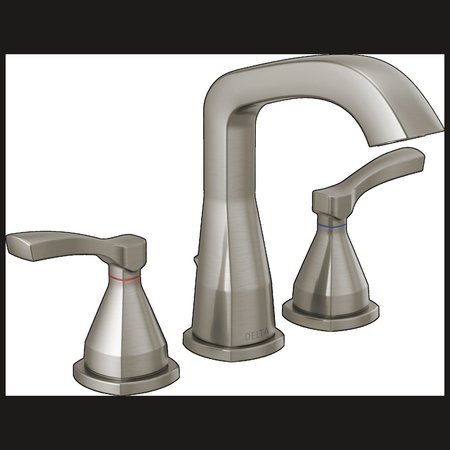 DELTA 3-hole 8-16" installation Hole Widespread Lavatory Faucet, Stainless 35776-SSMPU-DST